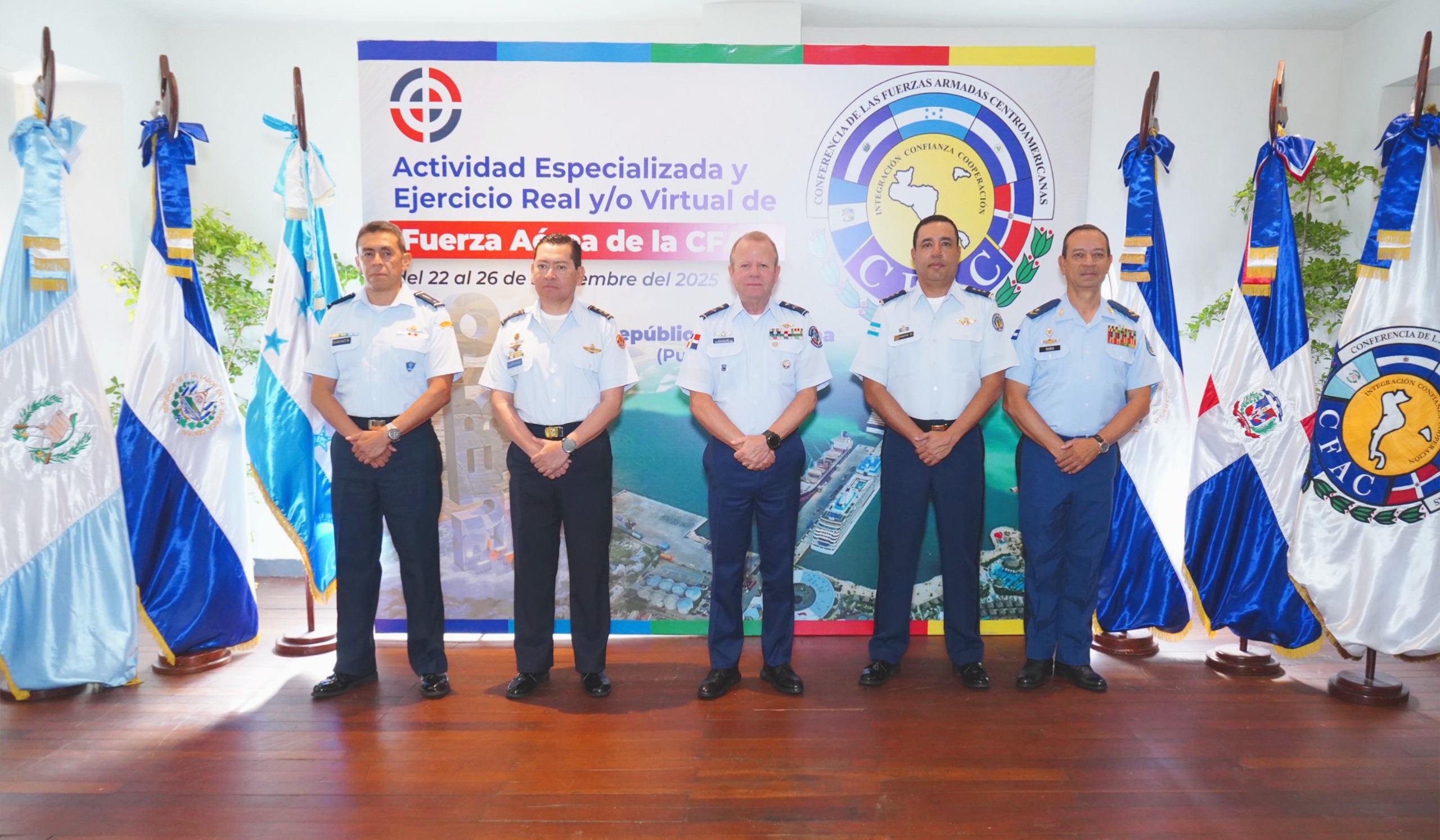 República Dominicana clausura XXV Actividad Especializada y Ejercicio Real y/o Virtual de la Fuerza Aérea de la CFAC en Puerto Plata