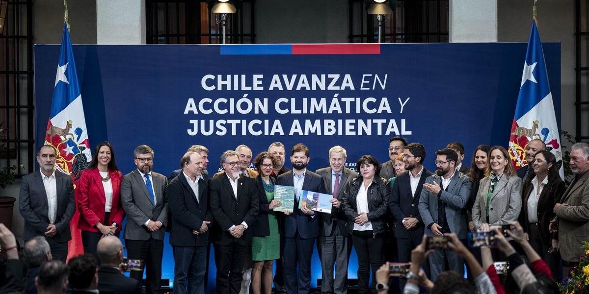 Presidente Gabriel Boric lidera lanzamiento de la Contribución Determinada a Nivel Nacional y de la Estrategia Nacional de Transición Socioecológica Justa