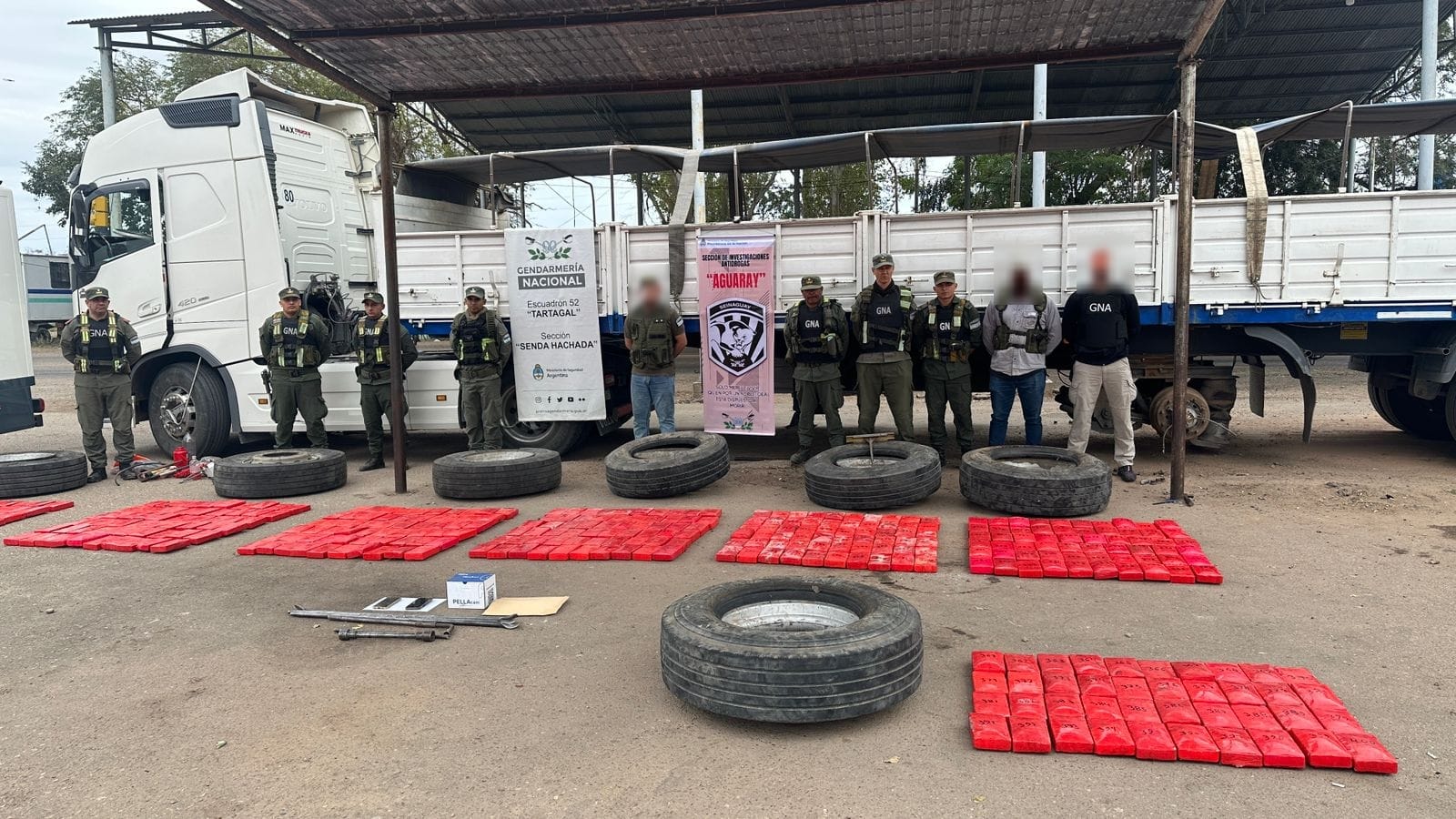 Entre Salta y Santiago del Estero: detectan logística para trasladar 417 kilos de cocaína; ocho detenidos
