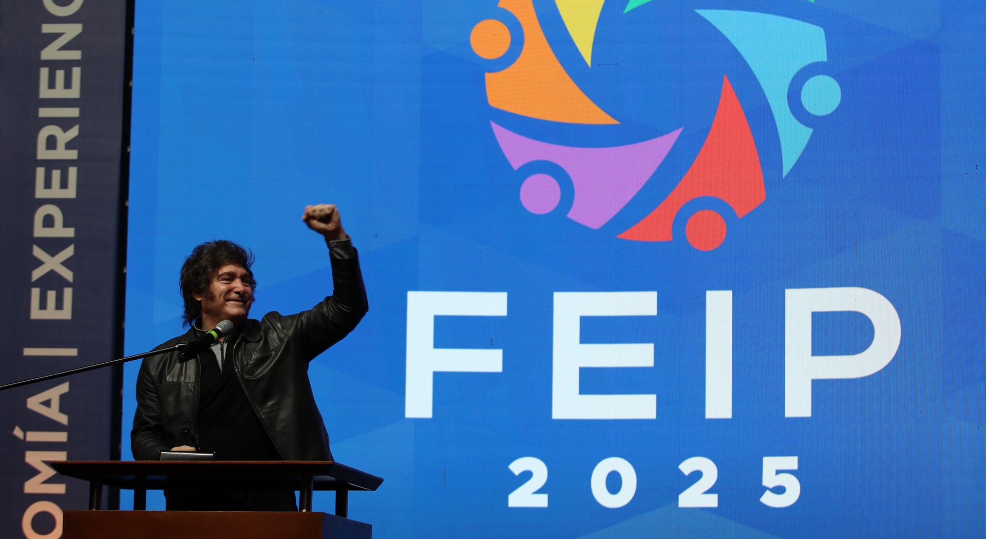 Javier Milei, presidente de Argentina, disertó en la 18.ª edición del Foro de Emprendedores Industriales del Paraguay (FEIP)