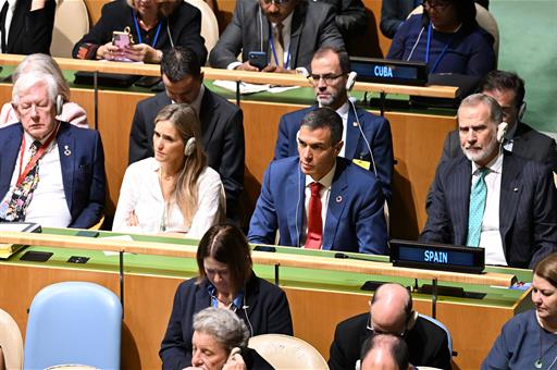 Presidente del Gobierno y rey Felipe VI participan en la sesión de apertura de la Asamblea General de la ONU