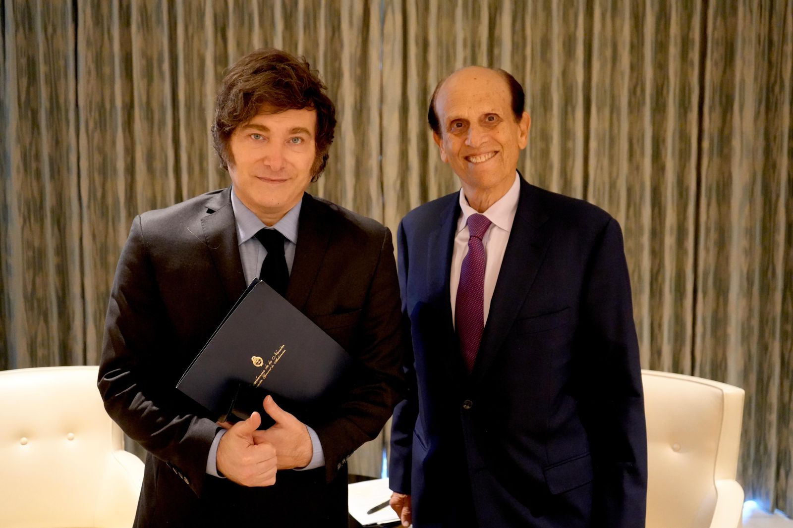 Milei sostuvo reunión con Michael Milken, fundador del Instituto Milken