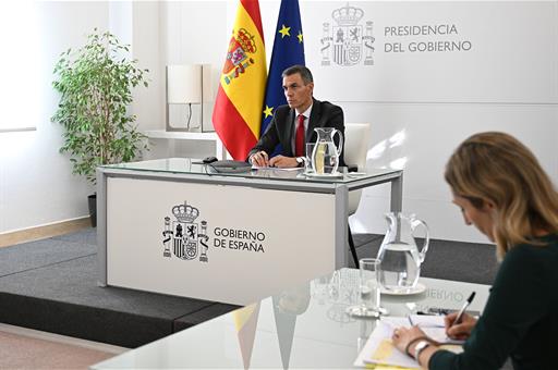 Presidente del Gobierno participa en videoconferencia