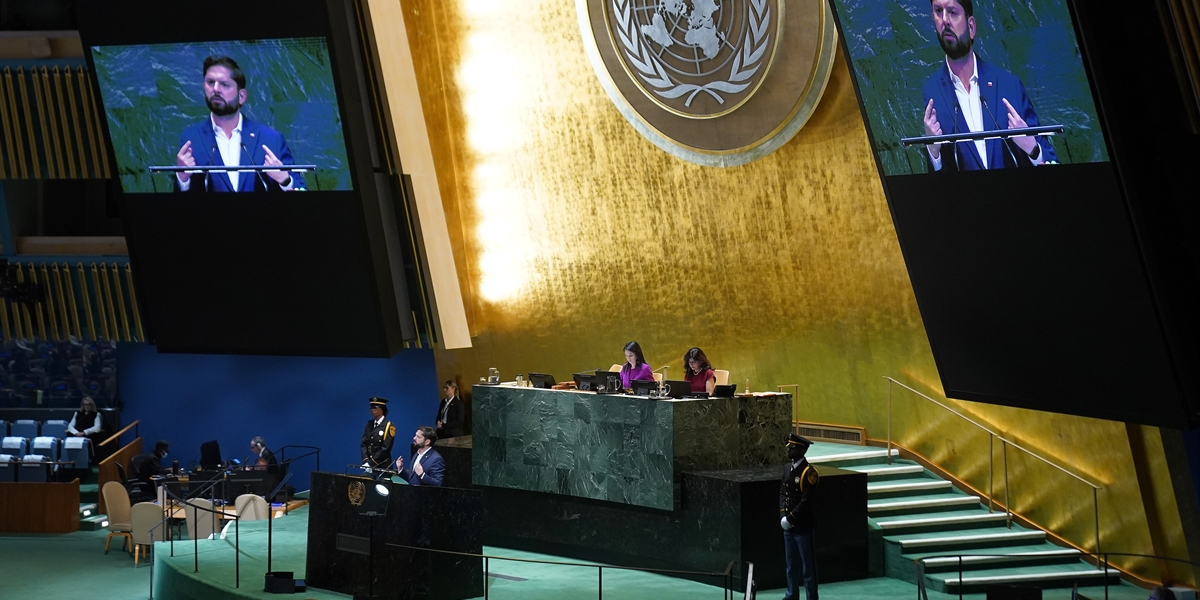 Gabriel Boric interviene en la 80ª Asamblea General de las Naciones Unidas