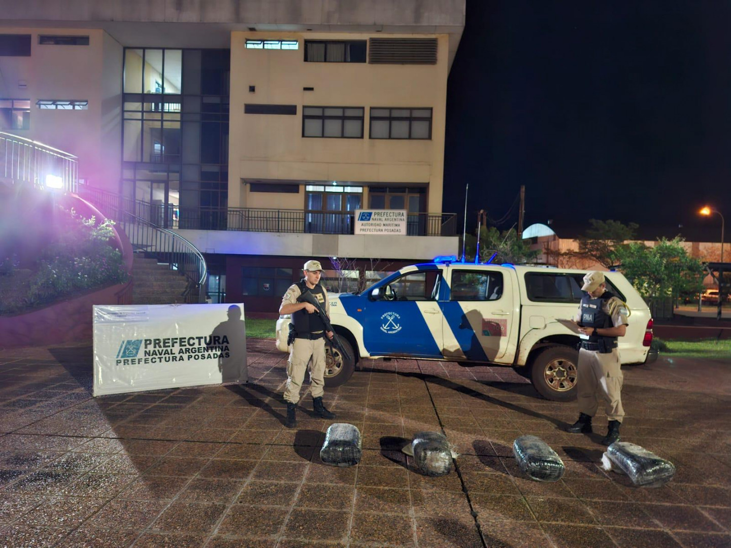 Prefectura Naval Argentina secuestró más de 55 kilos de droga en la provincia de Misiones
