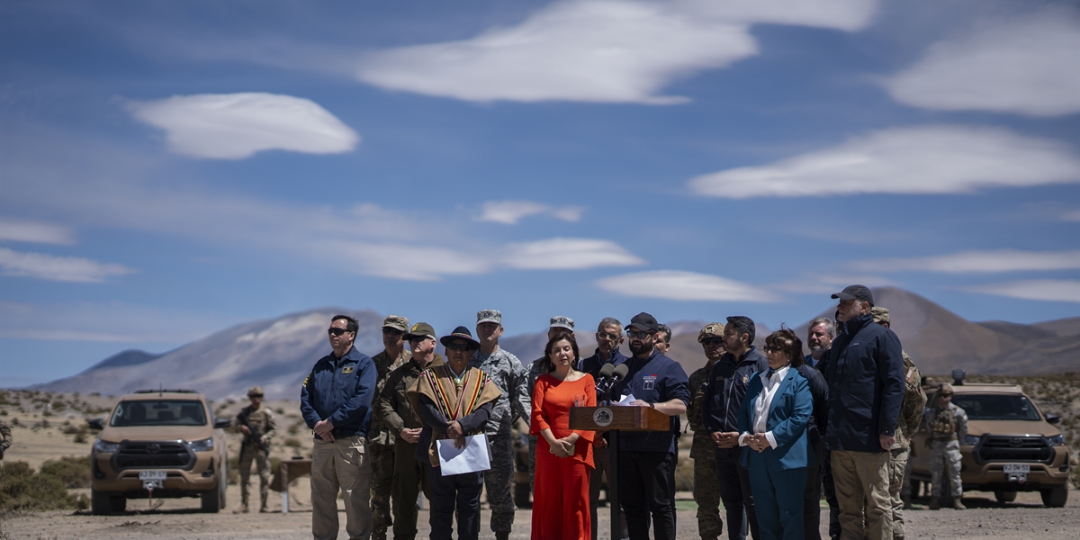 Boric encabeza el lanzamiento de las etapas II y III del Sistema Integrado de Fronteras; según el gobierno, la política de protección de fronteras ha tenido un impacto en la seguridad fronteriza
