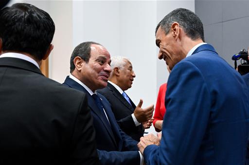 Ejecutivo de España participa en cena informal de líderes con Abdelfatah Al-Sisi, presidente de Egipto