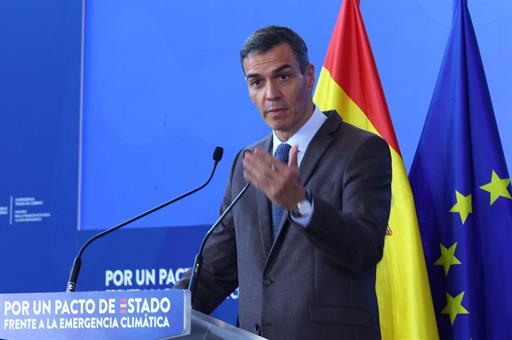 Sánchez interviene en la Convención del Pacto de Estado frente a la Emergencia Climática
