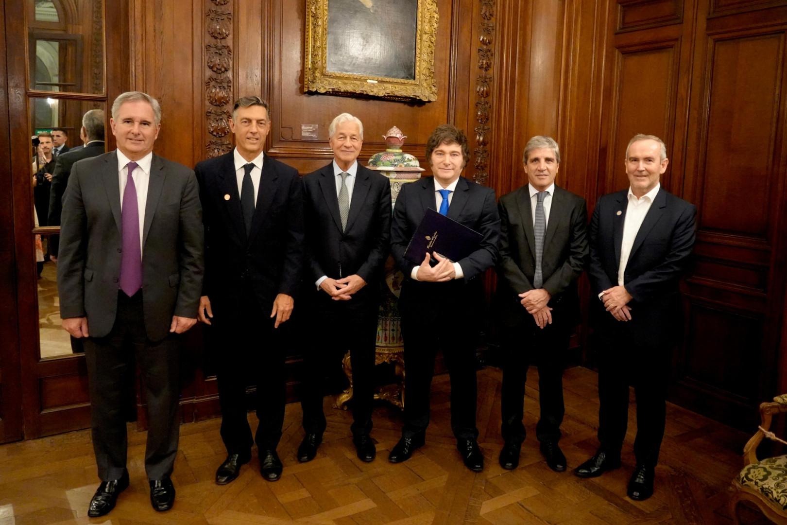 Milei se reunió con directivos de JP Morgan