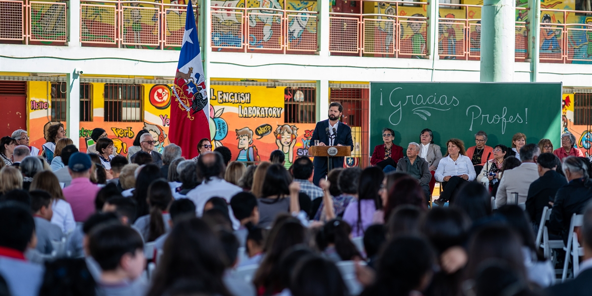 Presidente Gabriel Boric Font afirma que inicio del pago de la Deuda Histórica a profesores es un acto de justicia