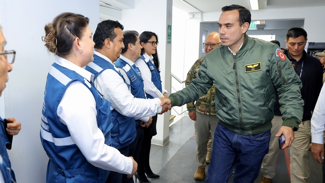 Presidente José Jerí verifica medidas de prevención ante temporada de lluvias