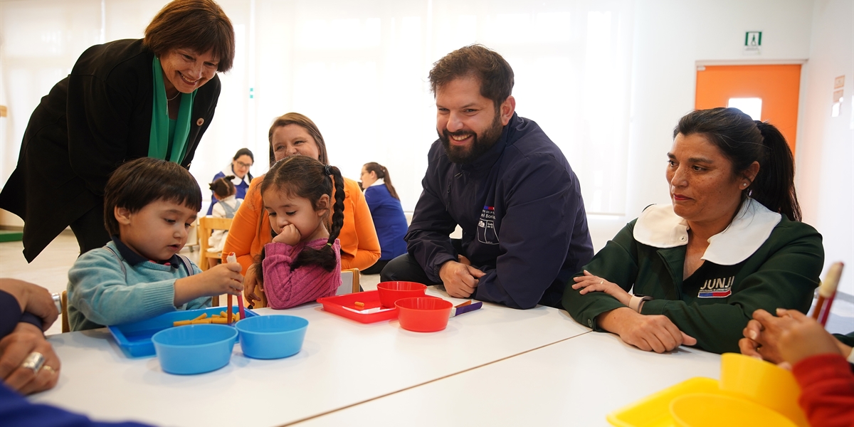Gabriel Boric encabeza inauguración del Jardín Infantil y Sala Cuna Rayün del Valle en San Felipe
