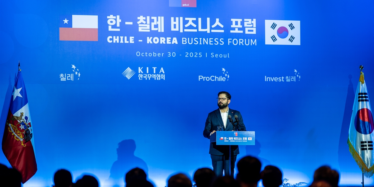 Boric llama a empresas coreanas a participar en los nuevos motores de crecimiento de Chile en seminario Chile-Corea