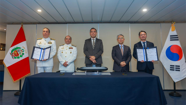 SIMA y Hyundai Heavy Industries firman convenio para fortalecer la Marina de Guerra, según el gobierno