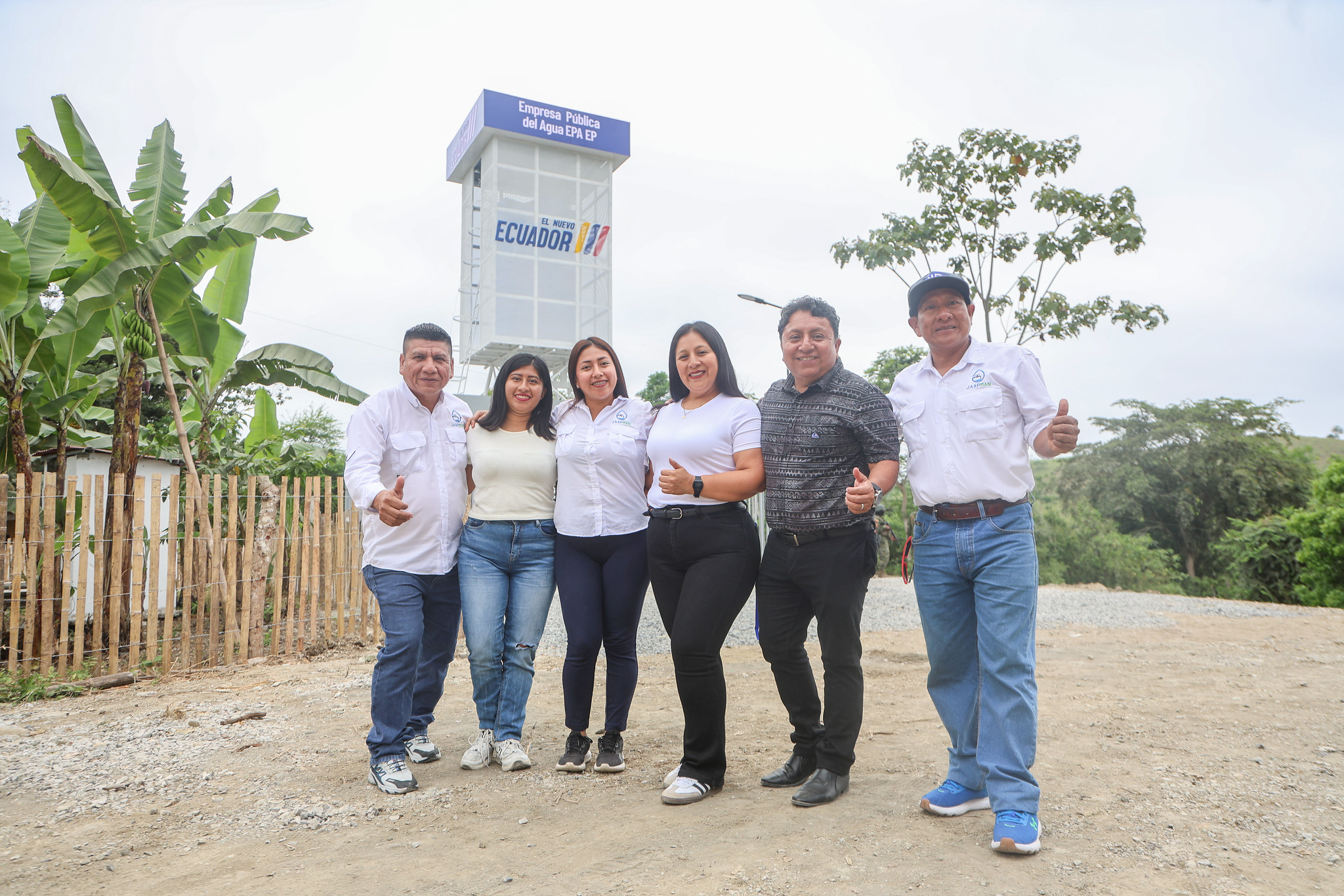 Presidente Daniel Noboa entrega infraestructura para garantizar suministro de agua en Santa Elena