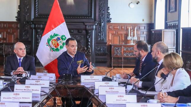 Presidente Jerí recibe informe del BID sobre fortalecimiento del plan de seguridad ciudadana