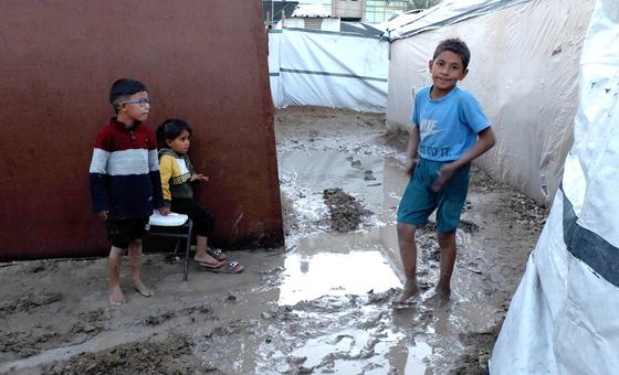 Nuevo temporal provoca inundaciones en tiendas de desplazados en Gaza