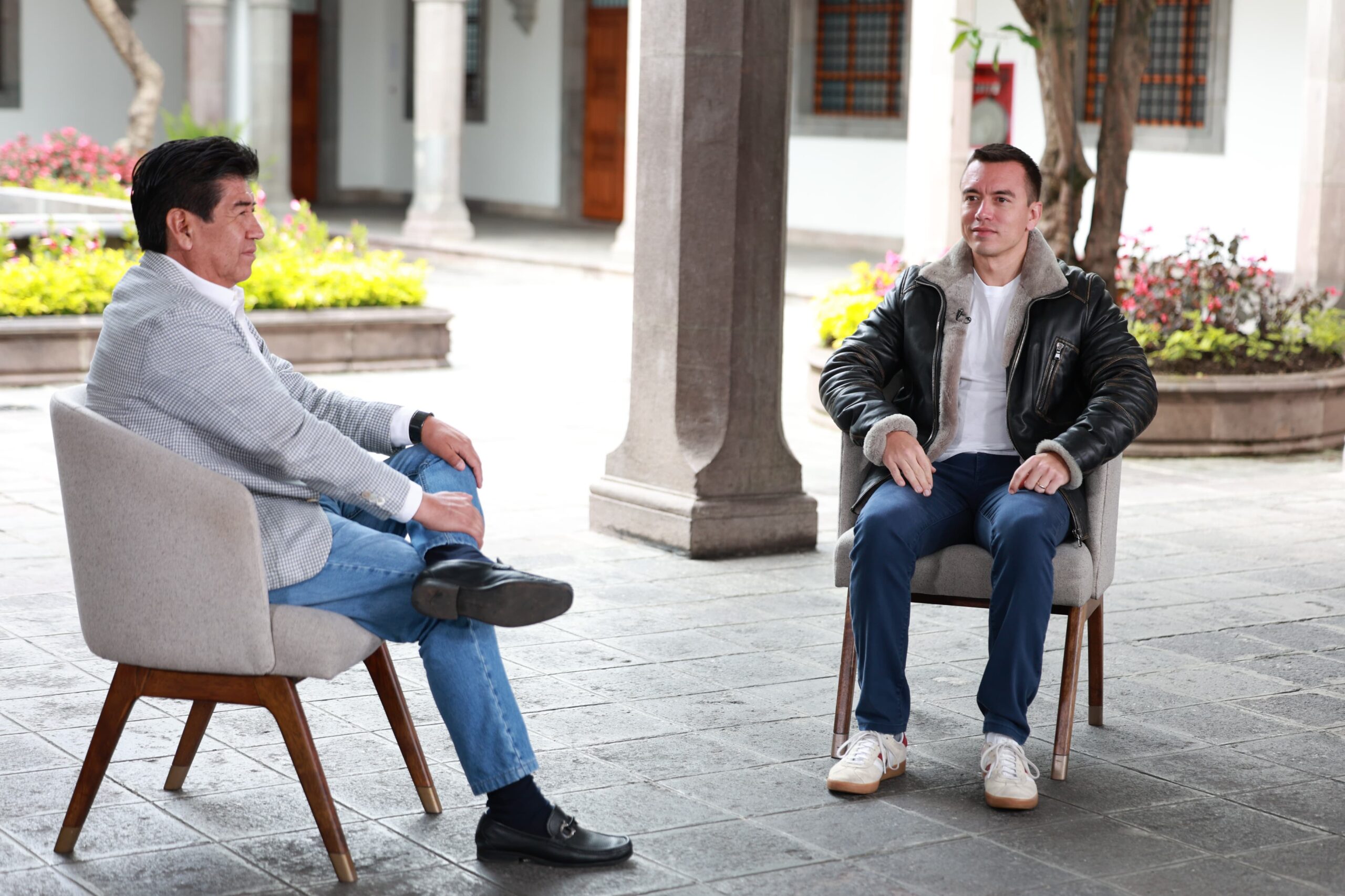 Noboa Azín afirma que a dos años de gestión se ha ordenado la casa para entregar obras, servicios y salud a los ecuatorianos, según la Secretaría General de Comunicación.
