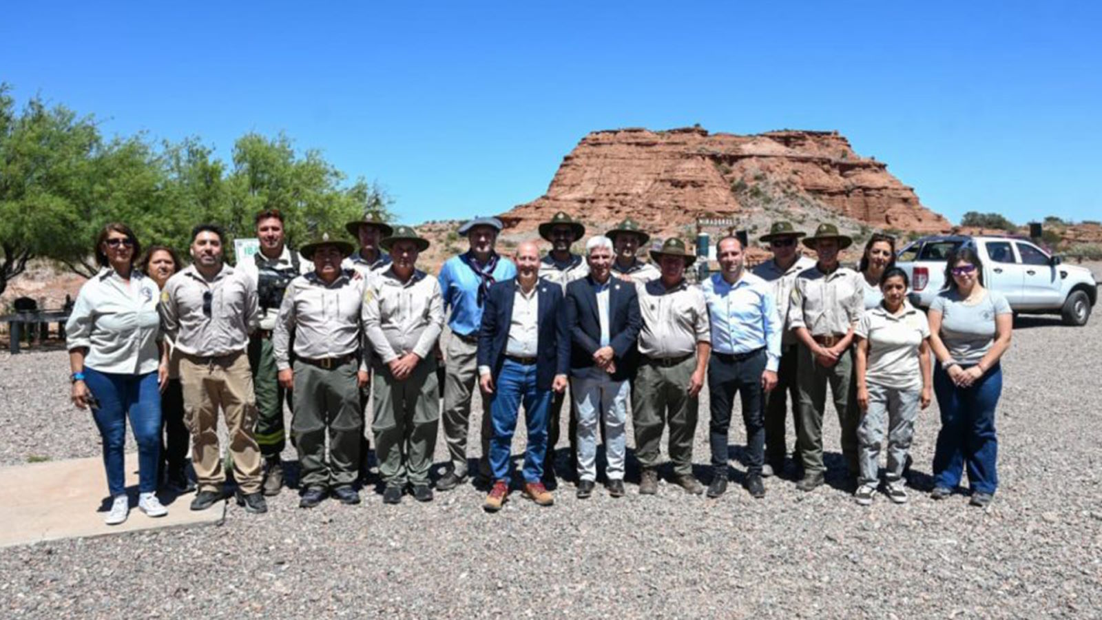 Autoridades nacionales y provinciales participaron en acto por aniversario del Parque Nacional Sierra de las Quijadas