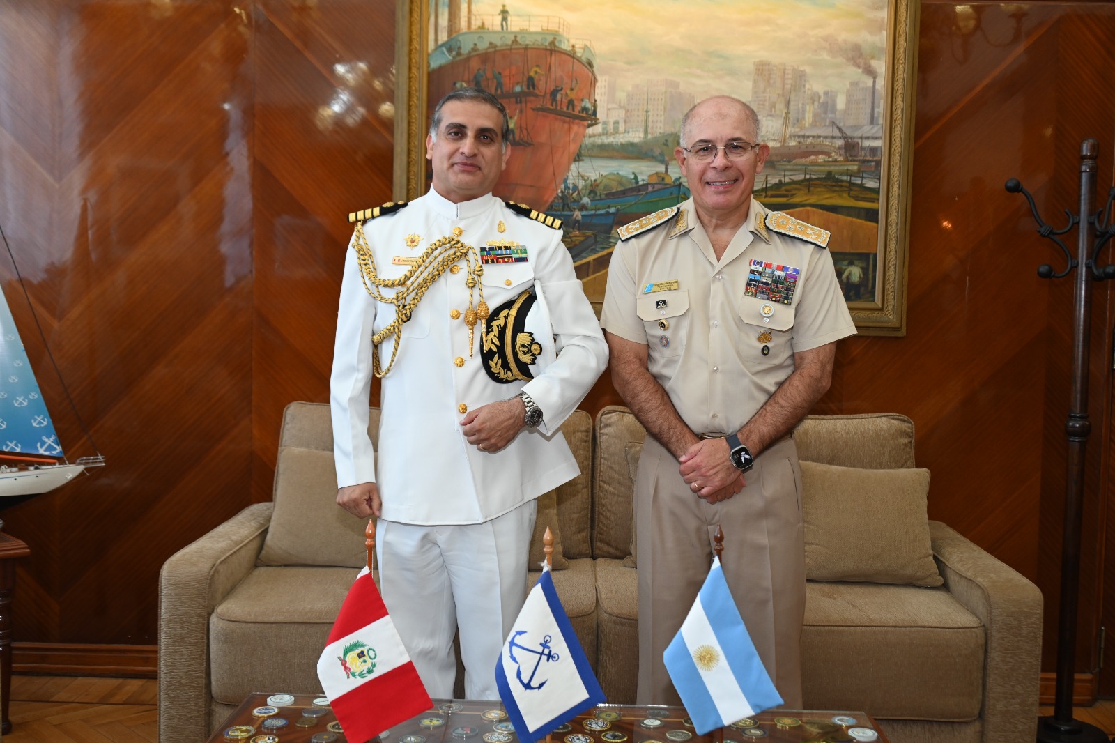 Prefecto Nacional se reunió con el agregado naval del Perú