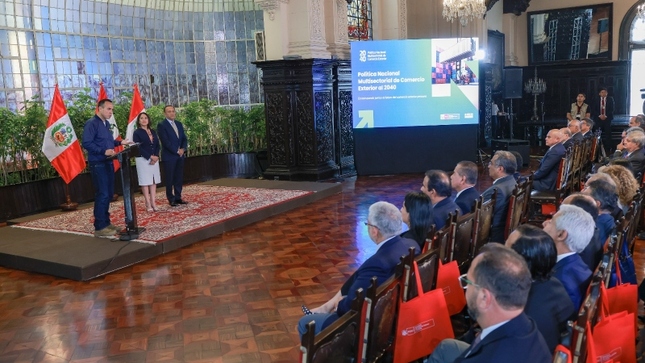 Jerí presenta la Política Nacional de Comercio Exterior al 2040 para consolidar el crecimiento del Perú en mercados globales