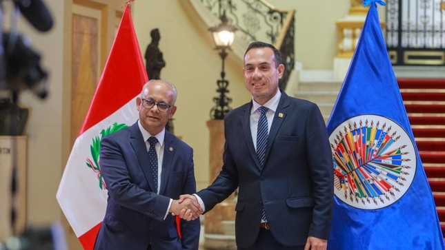 Jerí sostuvo audiencia con el Secretario General de la OEA y afirmó el compromiso del Perú con los organismos internacionales
