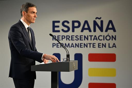 Sánchez afirma que Europa busca un mundo con reglas claras y respeto al derecho internacional, no vasallajes