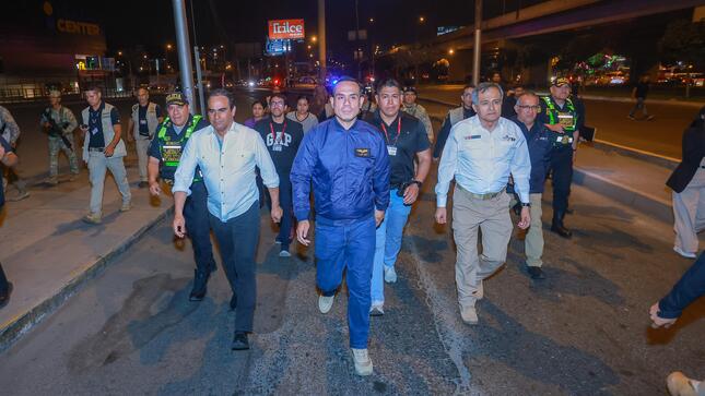 Jerí dirigió operativos inopinados en San Martín de Porres, según la Presidencia