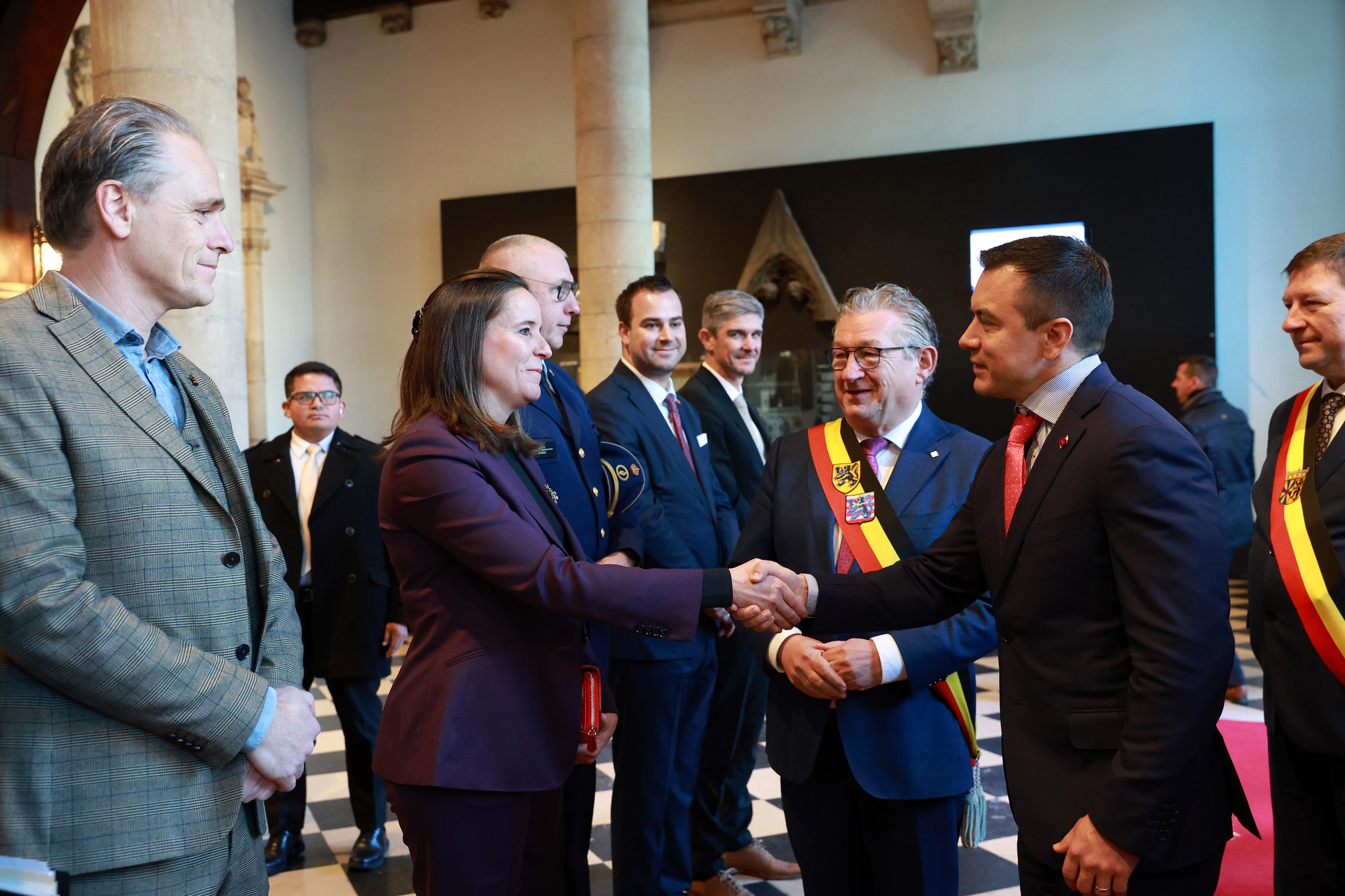 Presidente Noboa fortalece alianzas estratégicas en Bélgica