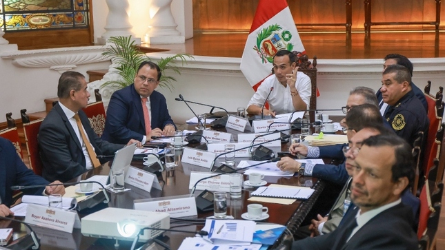 Presidente José Jerí sostuvo reuniones para definir las acciones del Ejecutivo en la lucha contra la delincuencia