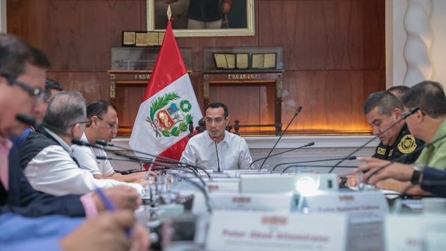 José Jerí lideró reuniones con funcionarios del Poder Ejecutivo para afinar medidas contra la inseguridad ciudadana