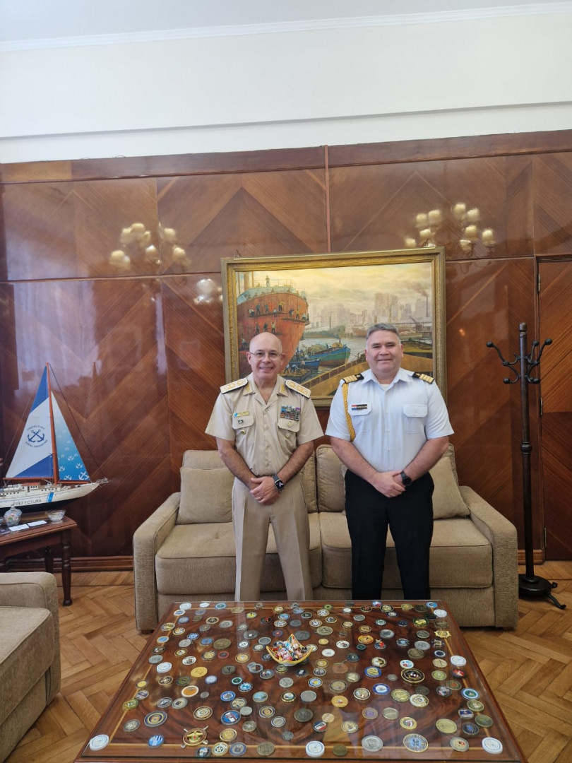 Prefecto Nacional se reunió con el agregado naval de Paraguay