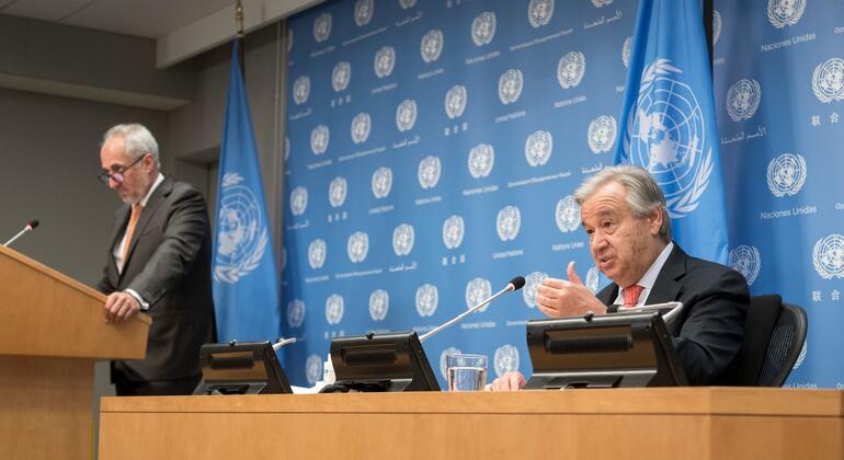 Guterres llama a elegir la paz al presentar sus prioridades para el último año al frente de la ONU