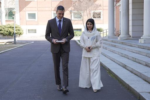 Pedro Sánchez agradece a Malala Yousafzai su activismo por los derechos de las mujeres y las niñas