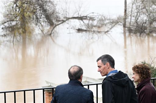 Pedro Sánchez, presidente del Gobierno de España, reafirma compromiso con los afectados por las últimas borrascas