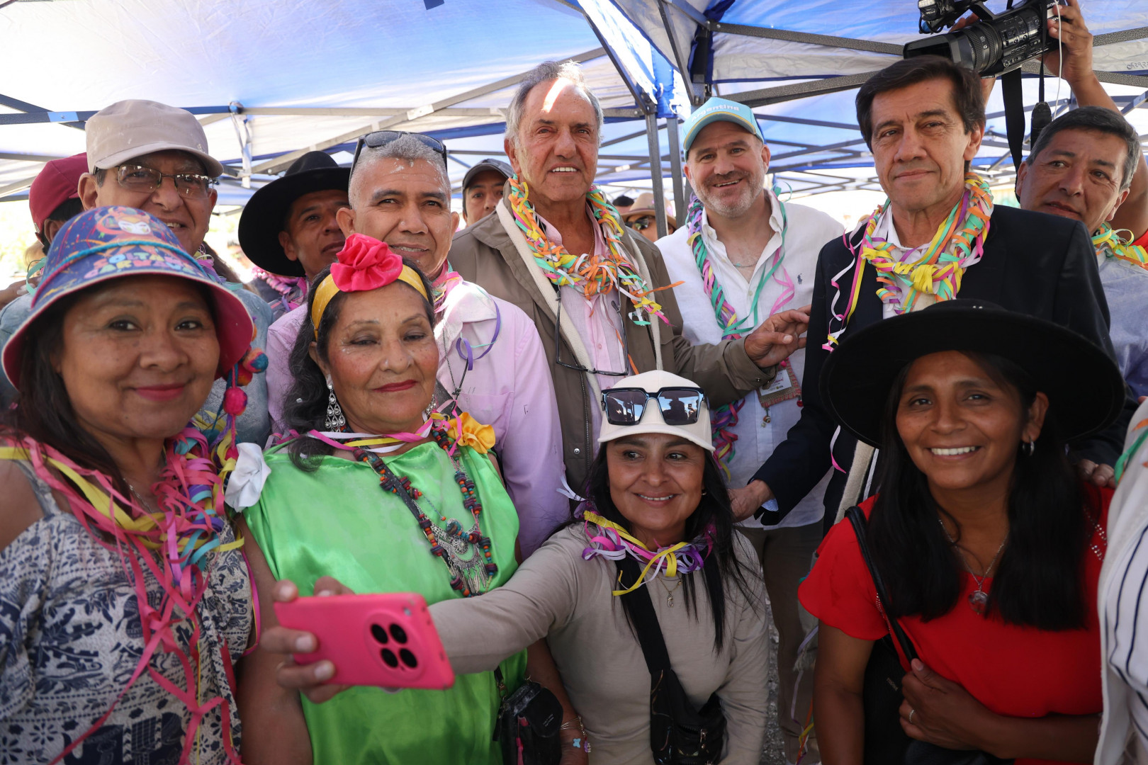 Scioli visitó Jujuy en la previa de los carnavales