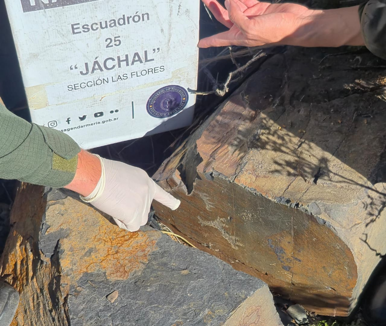 Patrulla de gendarmes halló piezas arqueológicas en San Juan