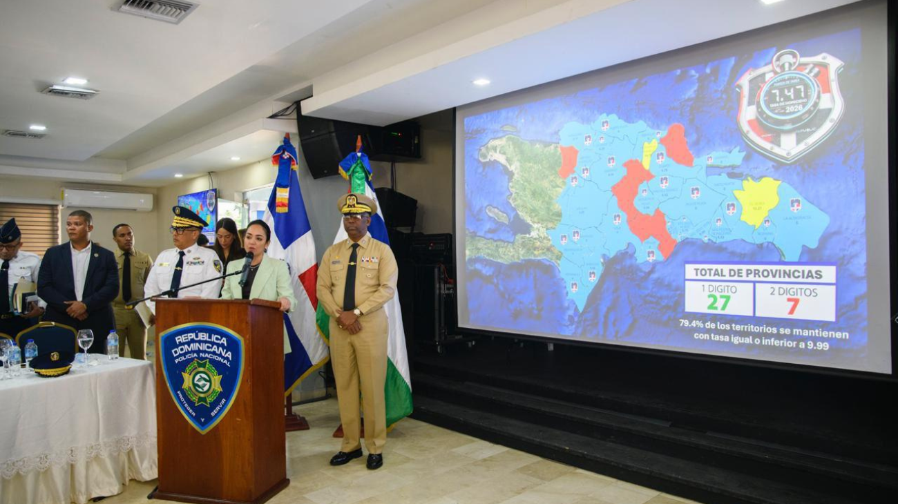 Interior y Policía informa reducción sostenida de homicidios y robos