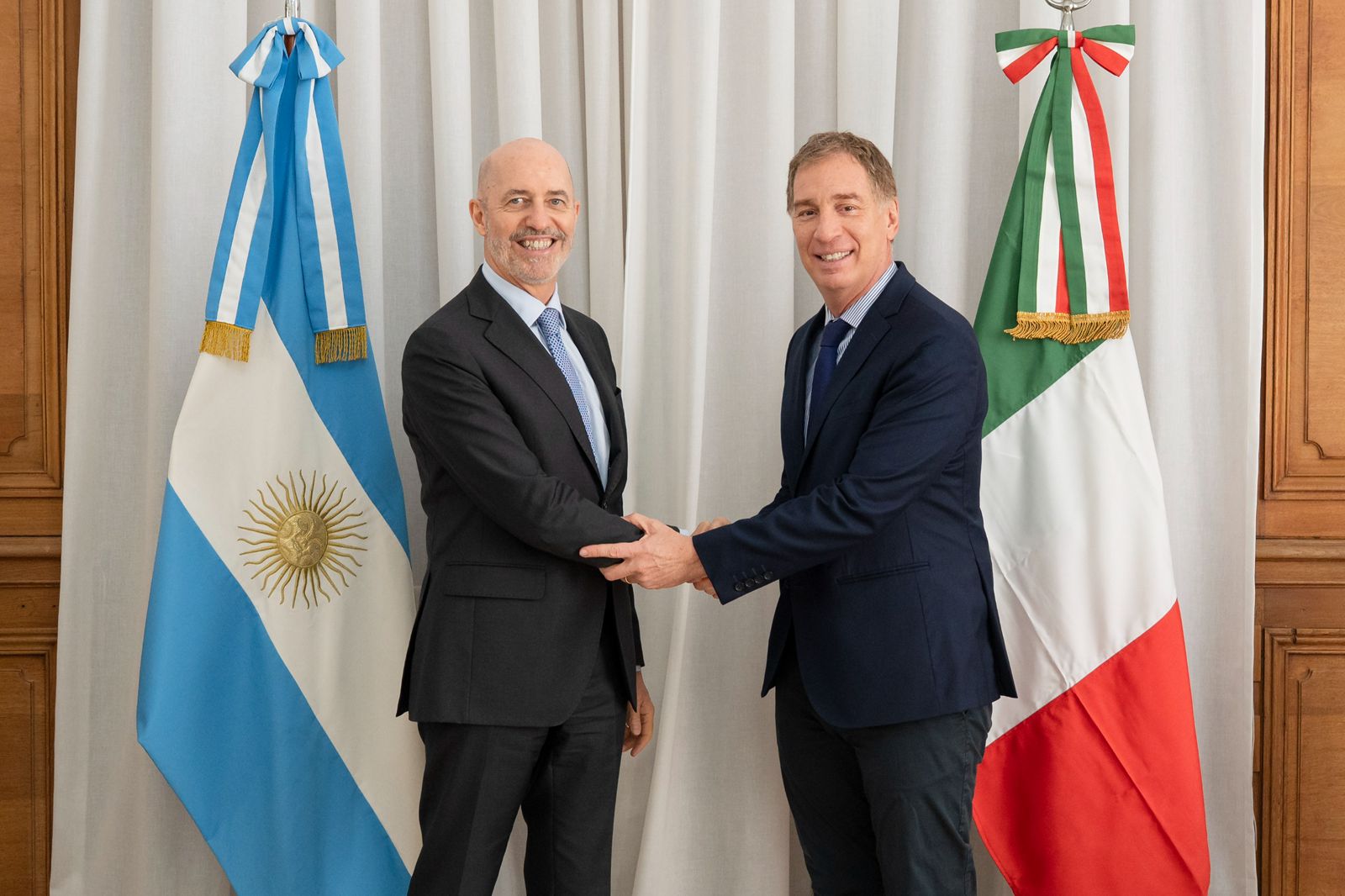 Santilli recibió al embajador de Italia en la Casa Rosada