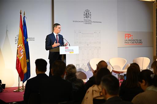 Pedro Sánchez anuncia un Real Decreto para garantizar la calidad de la Formación Profesional