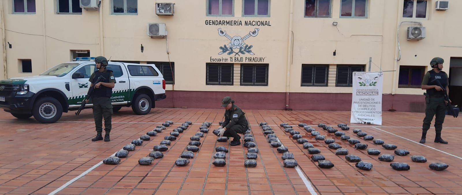 Personal de la Fuerza incauta más de 104 kilos de marihuana en Formosa durante dos procedimientos