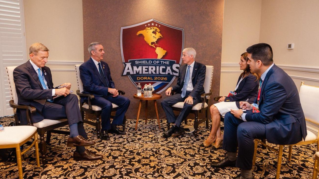 Abinader se reúne con el secretario de Energía de Estados Unidos durante la cumbre Escudo de las Américas