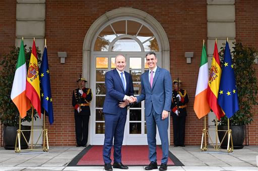 Pedro Sánchez destaca las buenas relaciones entre España e Irlanda y la apuesta conjunta por impulsar la competitividad