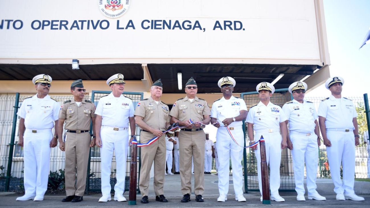 Armada Dominicana inaugura destacamento en La Ciénaga