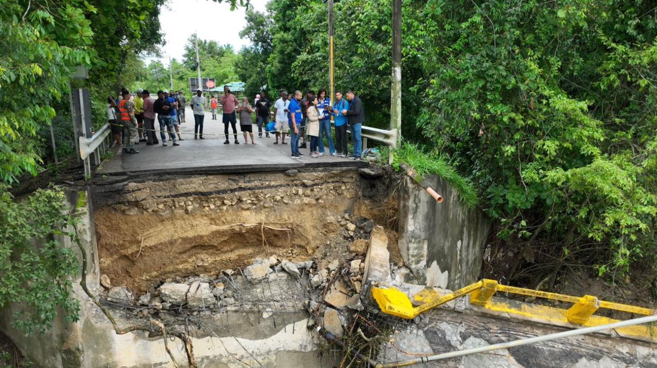 Puerto Plata: Onesvie evalúa daños por colapso del puente de Camú tras lluvias