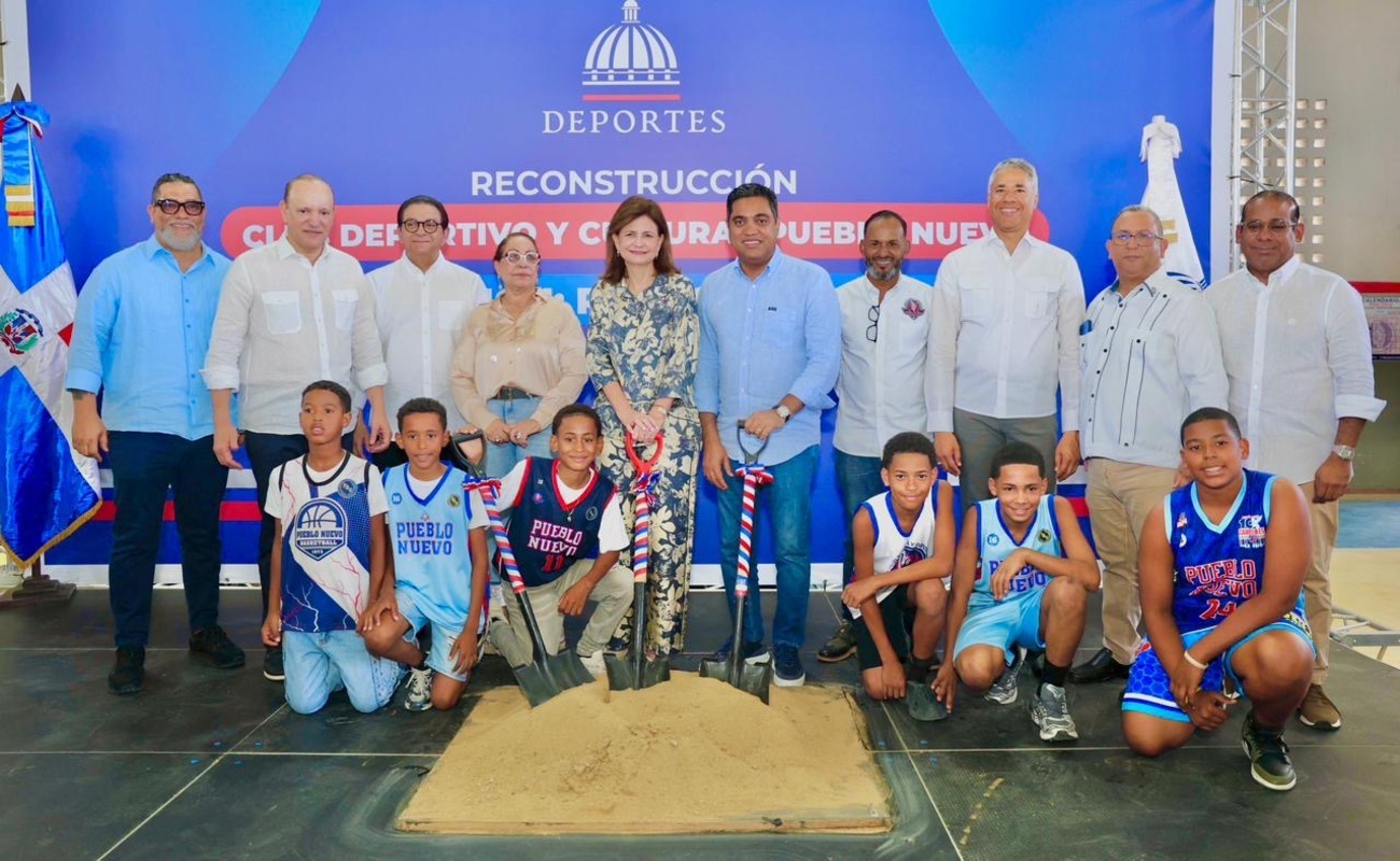 República Dominicana: Vicepresidenta Raquel Peña y ministro Kelvin Cruz inician la reparación del Club Pueblo Nuevo en Santiago