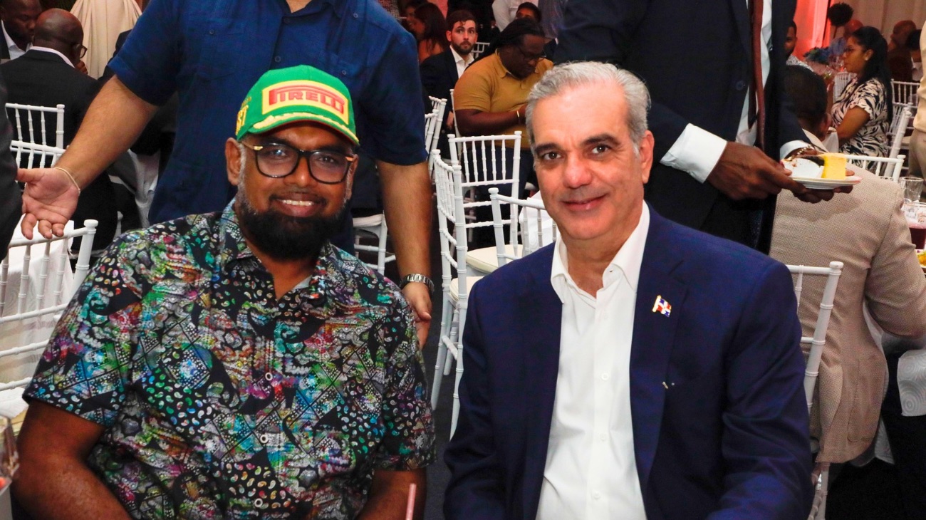 El presidente de la República Dominicana llega a Guyana para reunirse con su homólogo Mohamed Irfaan Ali