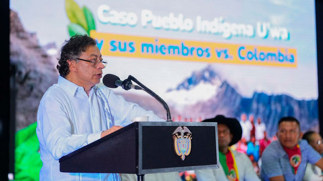Petro pide perdón por vulneración a la comunidad U’wa y promete adelantar la sentencia de la CIDH