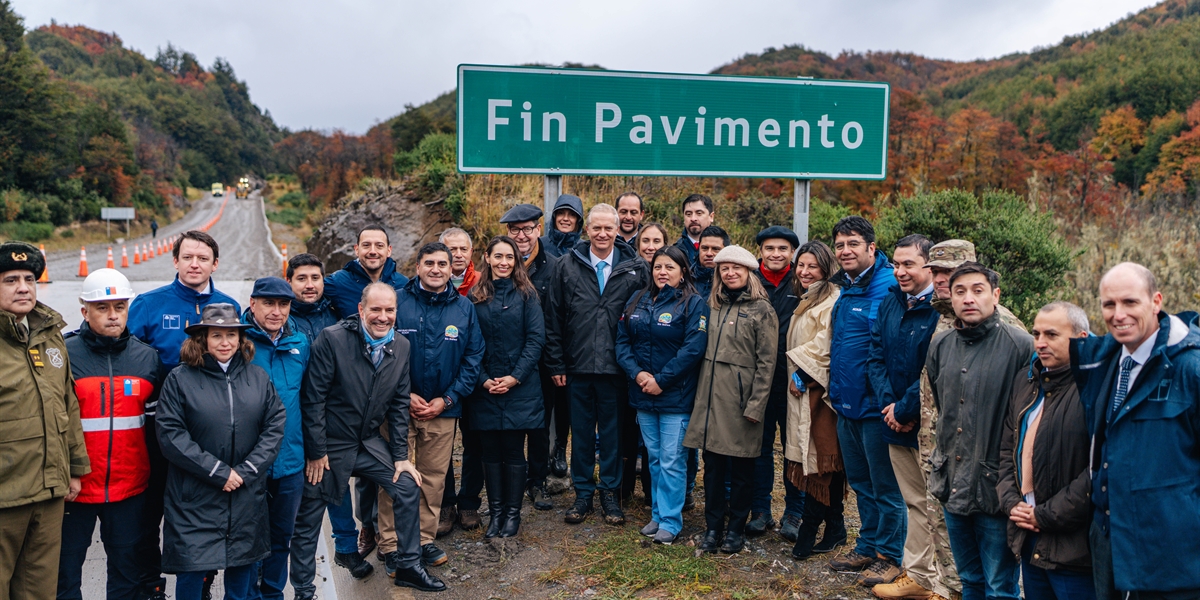 El presidente de la República chileno encabeza lanzamiento del Plan de Planificación Ruta 7