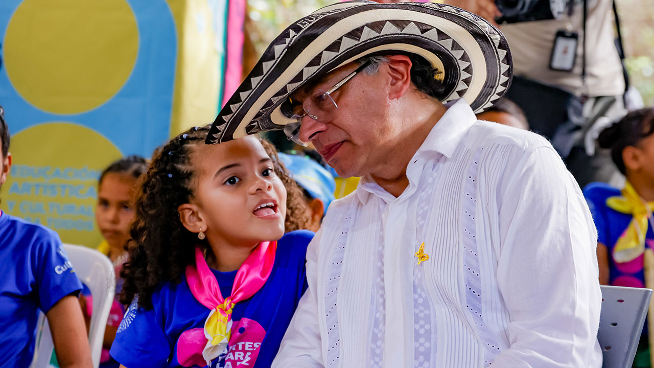 Petro dialogó con niños y niñas de Sucre, Colombia sobre el futuro de Colombia